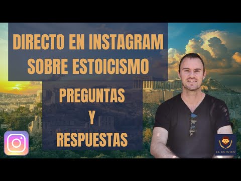 Directo en Instagram sobre Estoicismo en español
