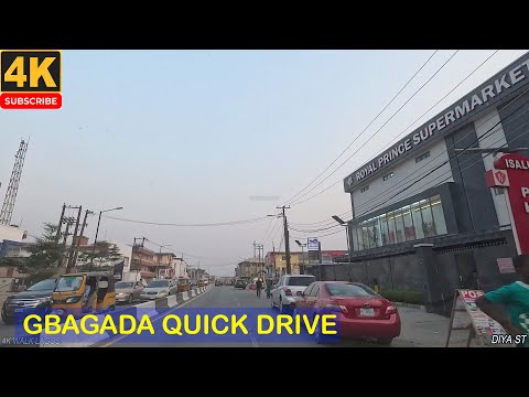 🇳🇬Exploring Gbagada: Quick 4K Drive Through Lagos, Nigeria’s Urban Charm"**