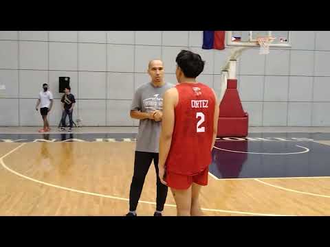 Mike 'Cool Cat's Cortez shows suppor to son Jacob of San Beda