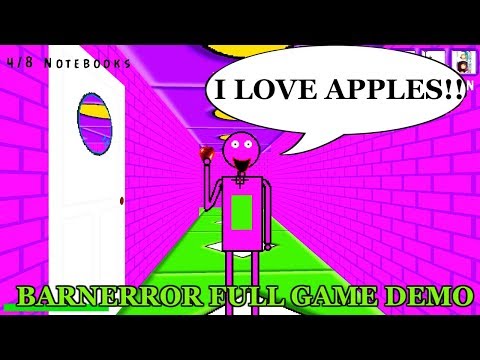 BARNERROR LOVES APPLES FROM THE FULL GAME DEMO | Baldi's Basics in Education and Learning