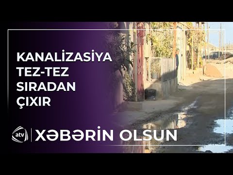 Balaxanı sakinləri kanalizasiyanın olmamasından şikayətçidilər