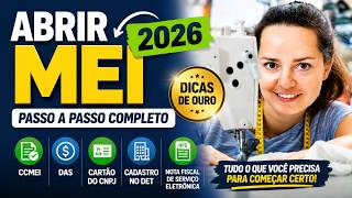 ✅ COMO ABRIR O MEI 2026: O guia completo com DET, CNPJ, CCMEI, DAS e NFSe