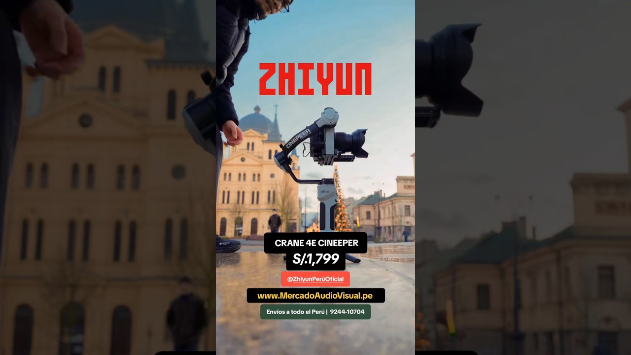 www.MercadoAudioVisual.pe | 924410704. CRANE 4E CINEEPER |Envíos a todo el Perú.