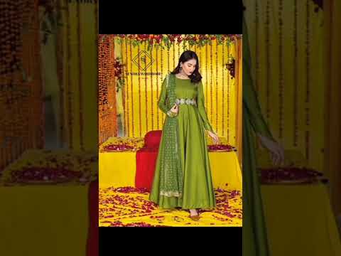 New stylish mehndi dress design - beautiful dresses for mehndi - mehndi k le gorgeous dresses design