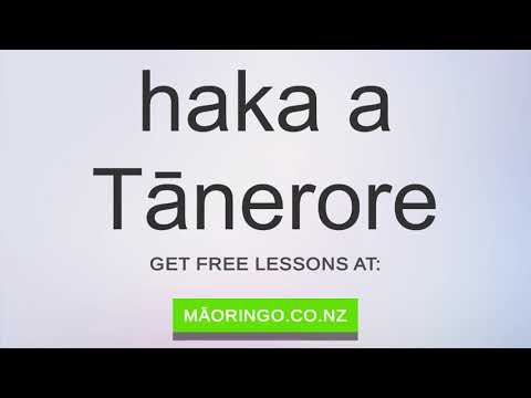 How to say " haka a Tānerore " in te reo Māori (proper pronunciation)