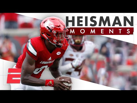 拉瑪爾-傑克遜的海斯曼時刻預示著NFL的榮耀｜ESPN大學橄欖球賽。 (Lamar Jackson's Heisman Moment predicted NFL glory | ESPN College Football)