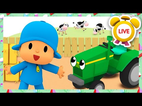 Il Trattore In Giro Va | CANZONI, VIDEO e CARTONI ANIMATI per bambini | Pocoyo LIVE in Italiano
