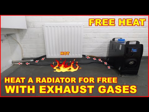 Free Heat from Waste Exhaust Gases Heating Radiator Home Diesel Oil Heater Chinese Recovery Exchange