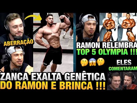 ZANCA CHAMA RAMON DE ABERRAÇÃO E EXALTA GENÉTICA - RAMON RELEMBRA O MR OLYMPIA + CAIKE E CARIANI