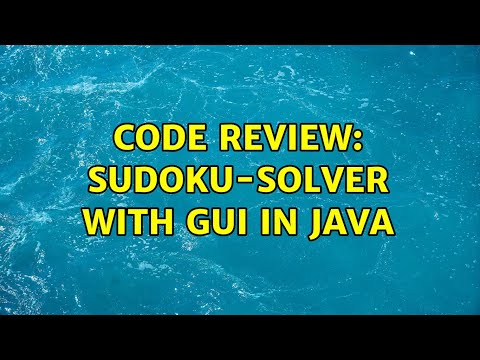 Code Review: Sudoku-Solver with GUI in Java