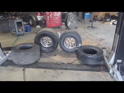 STRETCHING 10.5 slicks on a 12" wide WHEEL!!! ITS TOUGH!!!