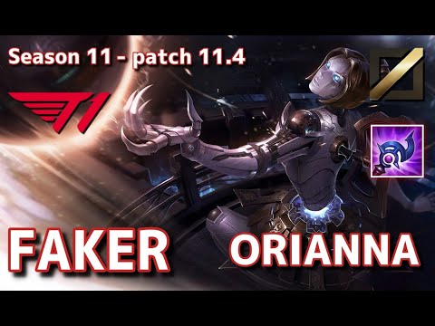 【韓国サーバー/GM】T1 Faker オリアナ(Orianna) VS BME Ruby シンドラ(Syndra) MID - Patch11.4 KR Ranked【LoL】