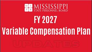 FY 2027 Variable Compensation Plan Updates