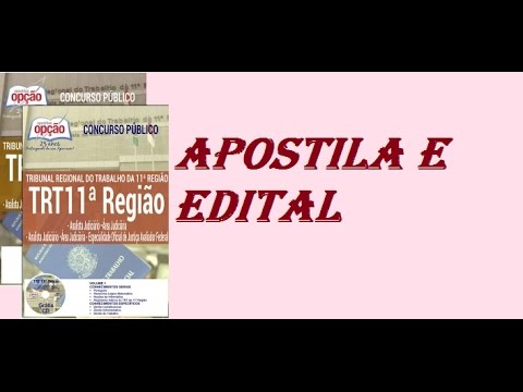 Apostila do Concurso Analista Judiciário TRT 11ªRegião 2017
