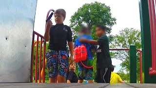 Kids find GUN at park (Social Experiment) - Children with Guns