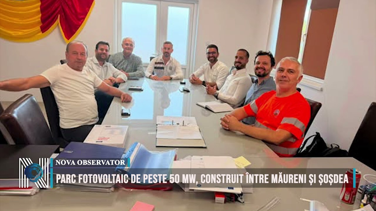 Parc fotovoltaic de peste 50 MW, construit între Măureni și Șoșdea