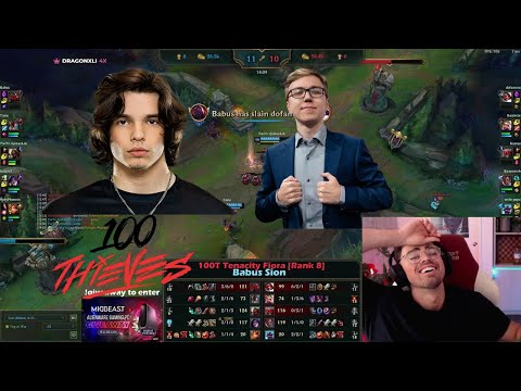 100T Tenacity (Rank 4 EUW) vs Babus (Best Top EUW) - Midbeast Tracking The Pros!!