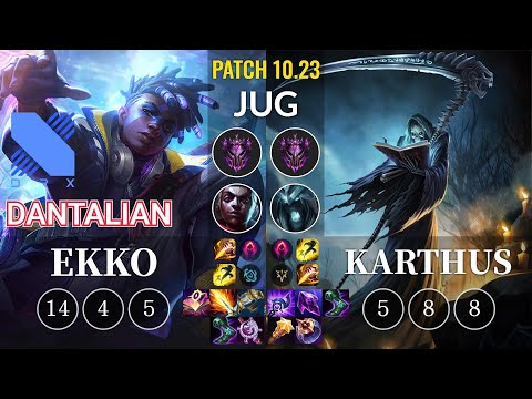 DRX Dantalian Ekko vs Karthus Jungle - KR Patch 10.23