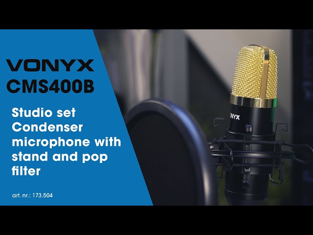 Video Teaser für Vonyx CMS400B Studio Set / Condenser Microphone with Stand and Pop Filter - 173.504