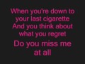Nicotine Saving Jane lyrics