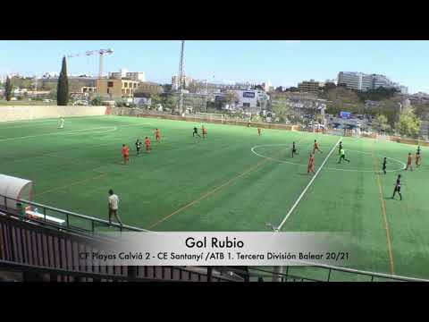 Gol Rubio. CF Playas de Calviá 2 - CE Santanyí /ATB 1. Tercera División Balear 20/21