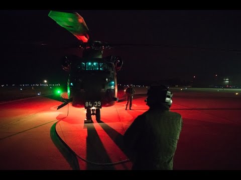 Nachtflugausbildung mit dem Hubschrauber CH53 GA - Bundeswehr