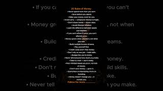 Download lagu 20 Rules of Money #factssd #poetry #morninghabitsforsuccess #psychology #nonverbalcommunication mp3 Download lagu 20 Rules of Money #factssd #poetry #morninghabitsforsuccess #psychology #nonverbalcommunication mp3