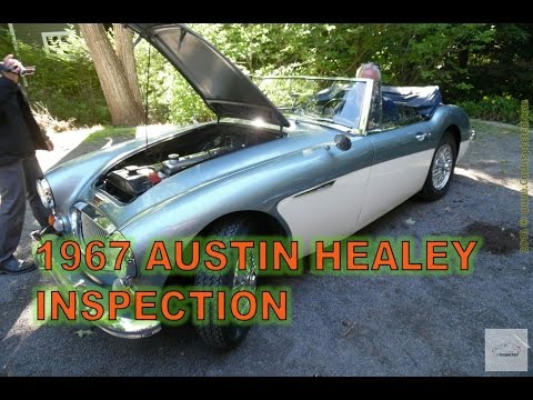 1967 Austin Healey 3000 classic car inspection. Montreal CA 0052