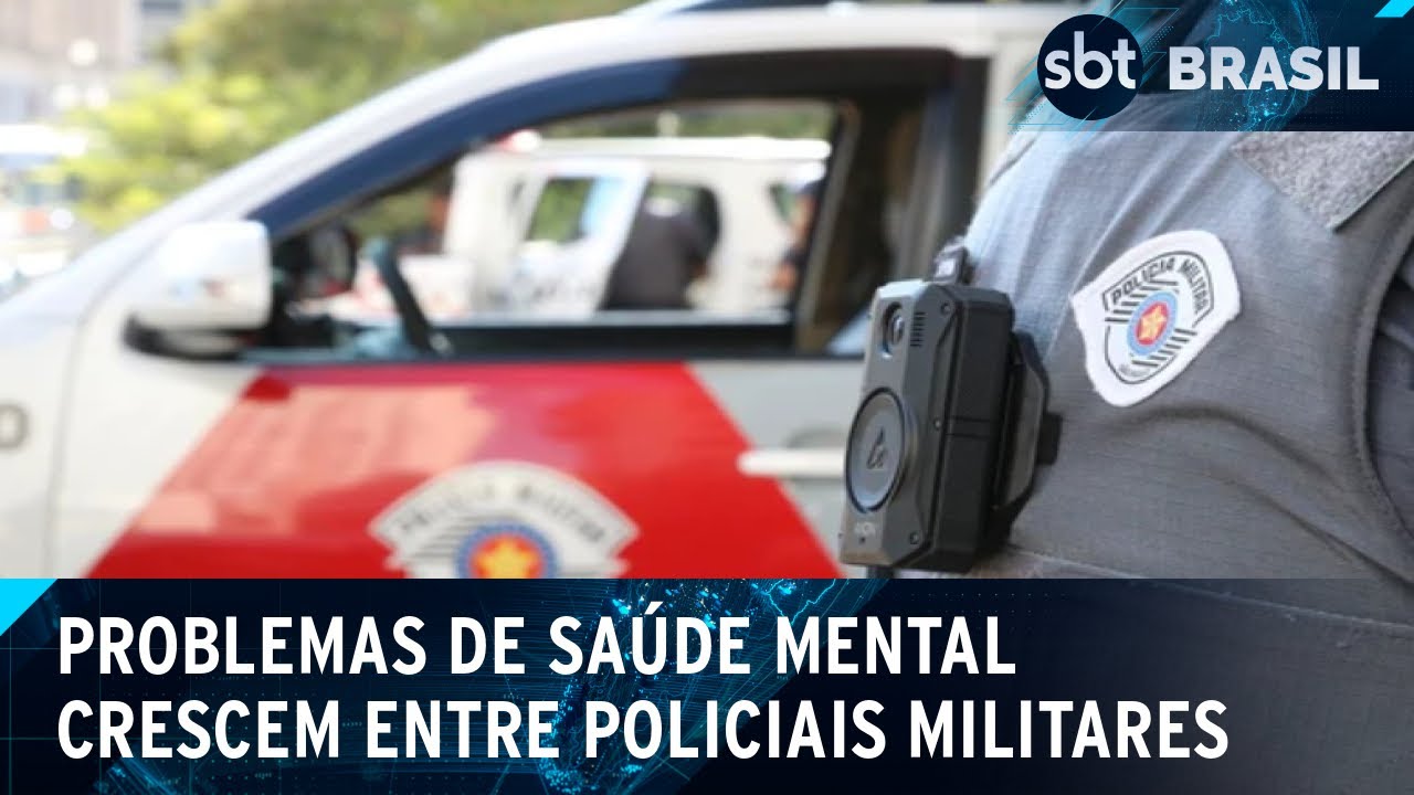 Afastamento de PMs por problemas de saúde mental cresce quase 40% em SP | SBT Brasil (10/09/24)