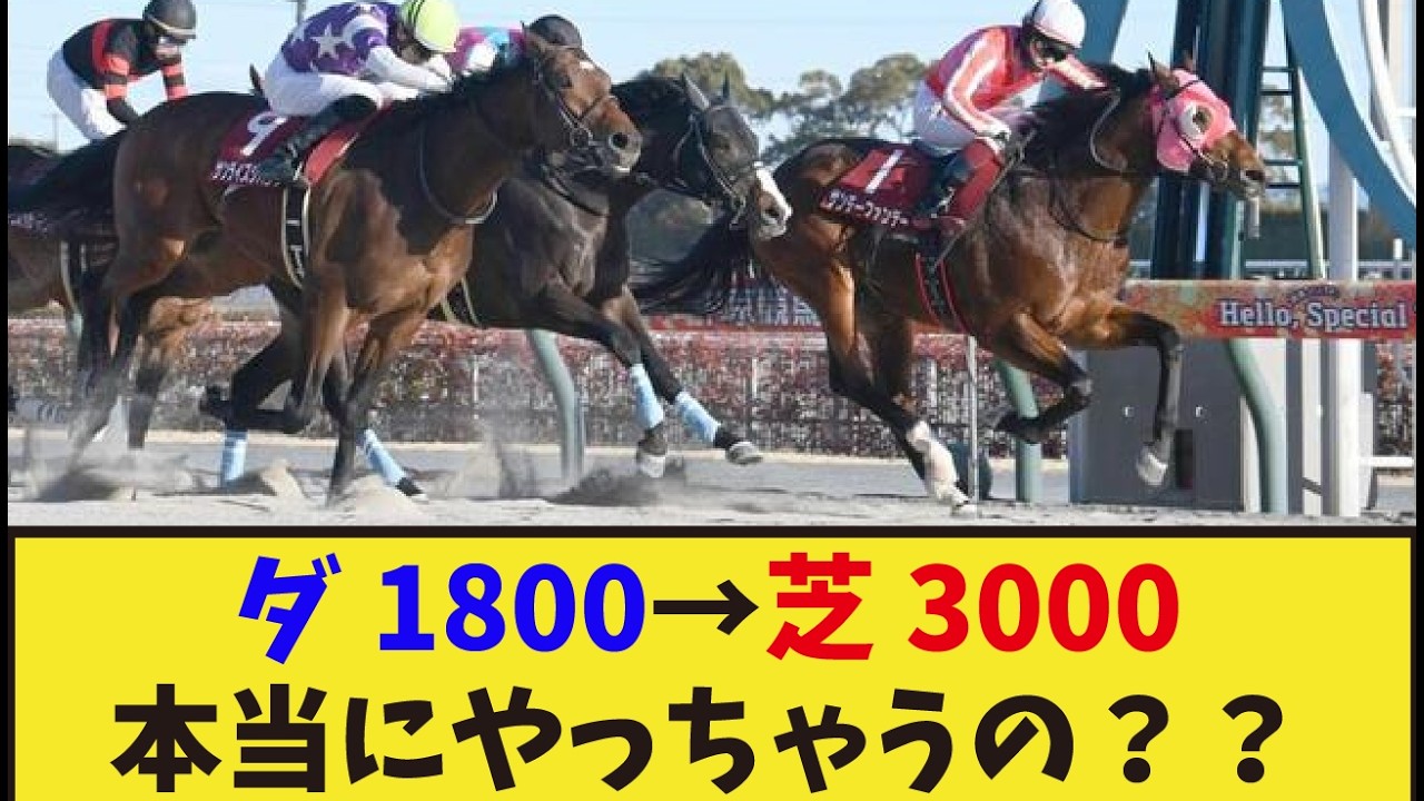 「サンライズジパングさん本当に芝3000m走るの？」に対するみんなの反応集