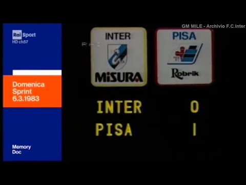 1982-83 (22^ - 06-03-1983) INTER-Pisa 0-1 [Aut.Marini] Servizio DomenicaSprint RaiSport