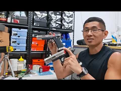 Testing the 2 units WE Hicapa T-Rex Airsoft Gas Blowback Pistol for Sir Marlon