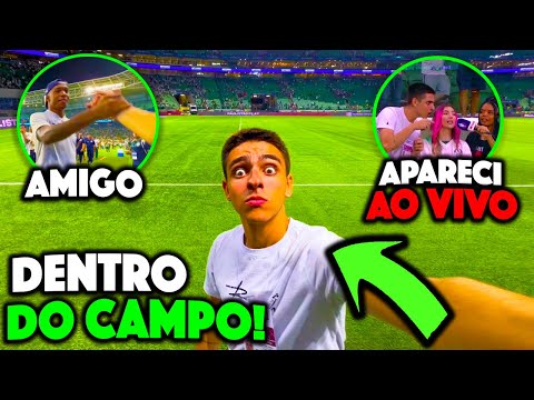 APARECI NA TV E JOGADOR FALOU COMIGO!?😱| ENTREI NO CAMPO!! | INESQUECÍVEL!