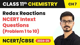 Redox Reactions - NCERT Intext Questions (Q. 1 to 10) | Class 11 Chemistry Chapter 7 | CBSE 2024-25