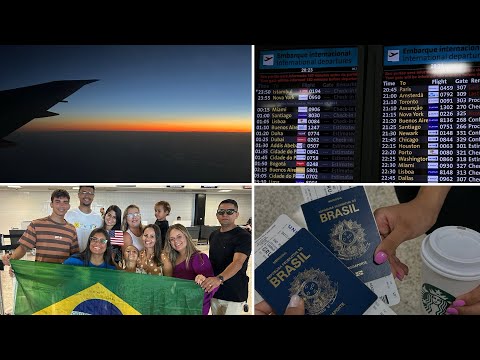 DIÁRIO DE INTERCÂMBIO #4 | embarque + chegada nos estados unidos 🇺🇸🇧🇷