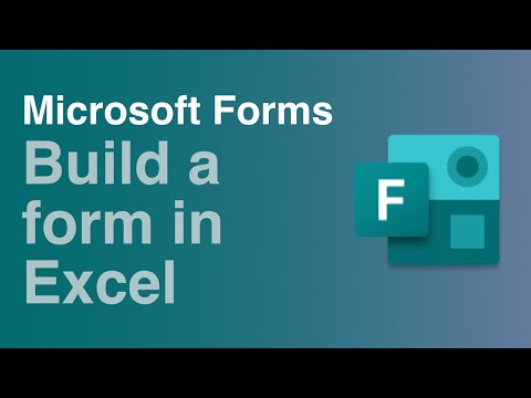 Build a Form in Excel Online