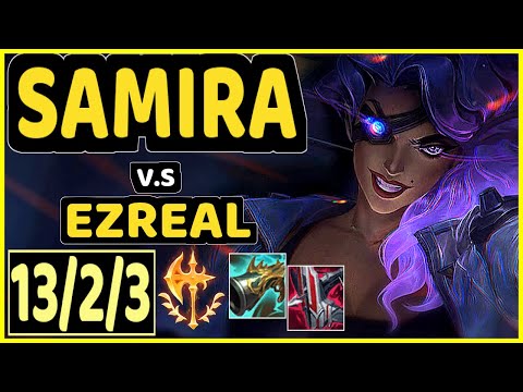 RULER (SAMIRA) vs EZREAL - 13/2/3 KDA BOTTOM ADC GAMEPLAY - KR Ranked MASTER