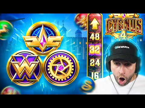 *NEW* ELK SLOT called CYGNUS 4 has a MAX WIN TOWER!! - INSANE TUMBLES & HITS!! (Bonus Buys)