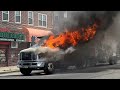 PRE ARRIVAL Passaic NJ Fire Dept Operating At A Truck Fire 262 Gregory Ave 6 15 24
