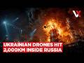 Moscow Crimea Siberia On Fire Drones Strike Tyumen Oil Refinery 2 000KM From Ukraine VERTEX