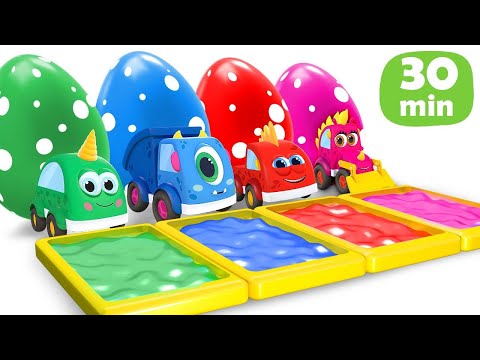 Bunte Ostern-Kompilation mit den Mocas Autos – Cartoon auf Deutsch