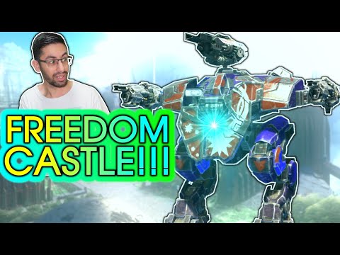 OMG! FREEDOM Walking Castle! 1 Mil Durability & Shield LANCELOT | War Robots MK3 Gameplay WR