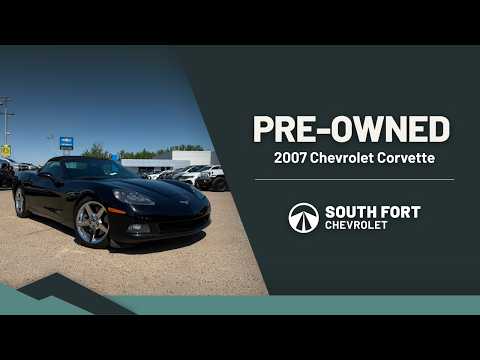 2007 Chevrolet Corvette 2dr Conv in Black for sale at South Fort Chevrolet in Fort Saskatchewan, AB