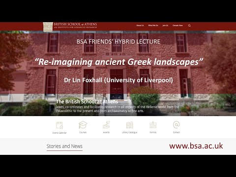 Professor Lin Foxhall (University of Liverpool), “Re-imagining ancient Greek landscapes“