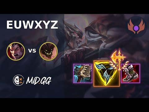 MID.GG: [ EUWXYZ ] Darius TOP vs Malphite | EUW MASTER | LOL Season 2025