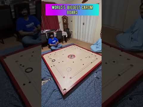 BIGGEST CARROM BOARD OF THE WORLD/SEE MY ANGULAR SHOT/#shorts #carrom # talentدنیا کا سب سے بڑا کیرم