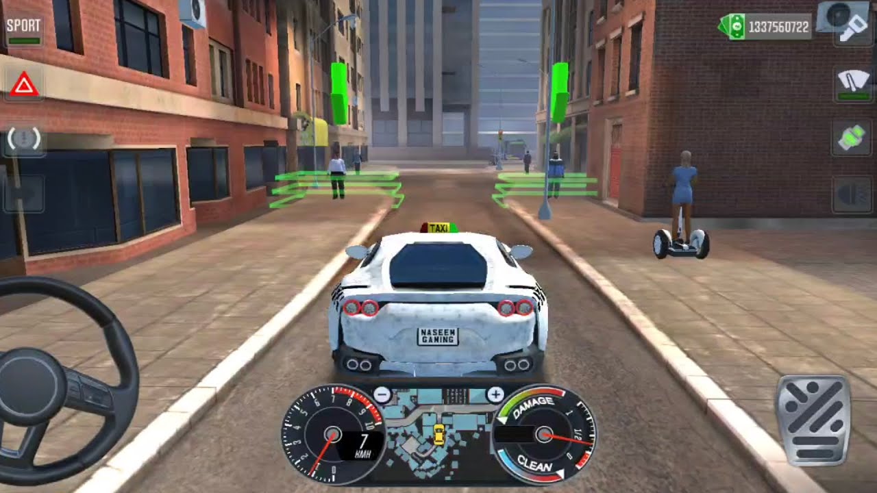 City Taxi Sim 3D - Realistic Car Driving Games Android iOS Gameplay