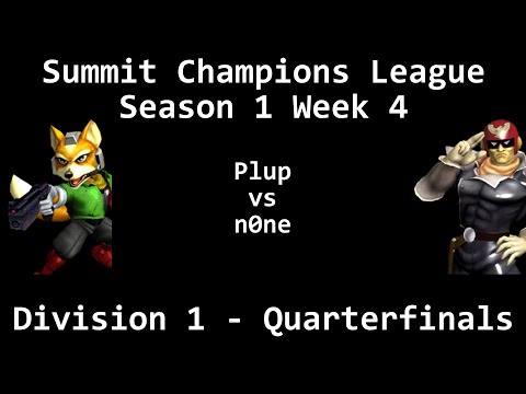 SCL1.4 - Plup (Fox) vs n0ne (Captain Falcon) - Division 1 - Quarterfinals