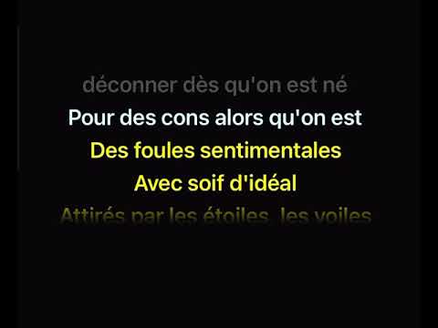 Foule sentimentale acoustique -Karaoké (Alain Souchon)