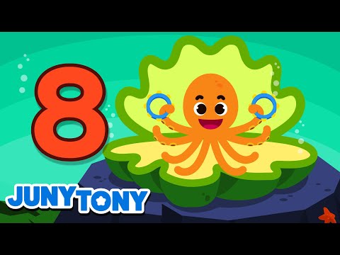 Ocho Piernas del Pulpo | El Número Ocho | Canción Infantil | JunyTony en español
